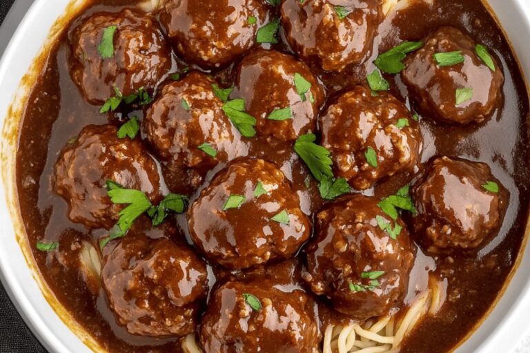 Smothered Meatballs Recipe