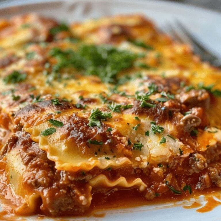 Filling Crockpot Ravioli Lasagna Recipe