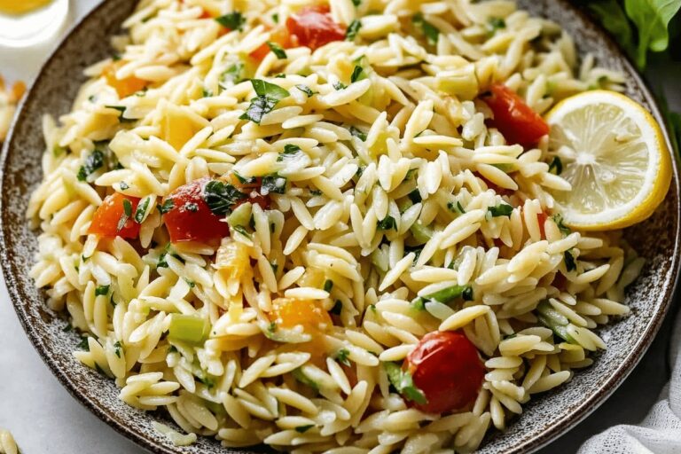 Lemon Orzo Salad Recipe