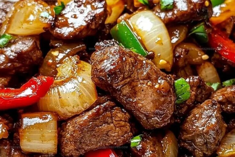 Pepper Steak with Bell Peppers and Onion Recipe
