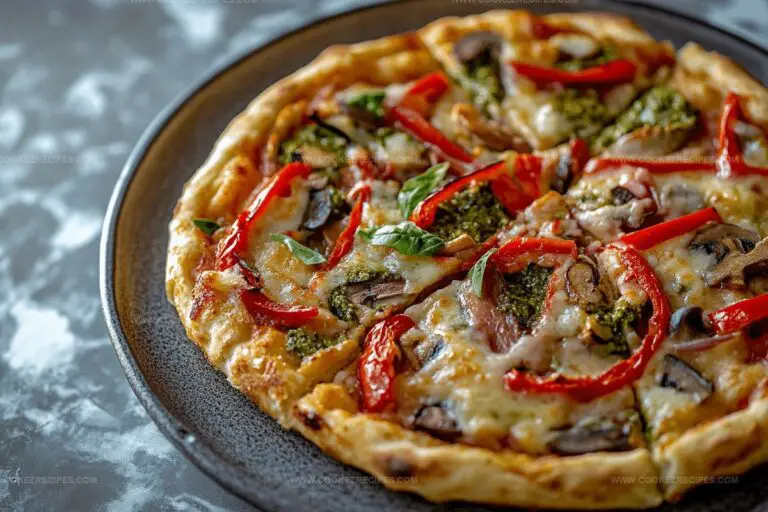Cloud Bread Pizza with Pesto Recipe
