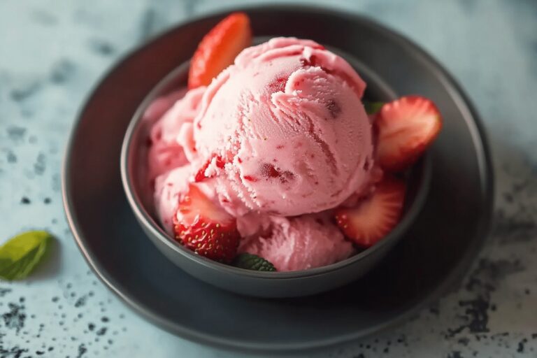 Homemade Strawberry Ice Cream Recipe