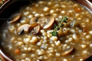 Wholesome Mushroom & Barley Soup Recipe