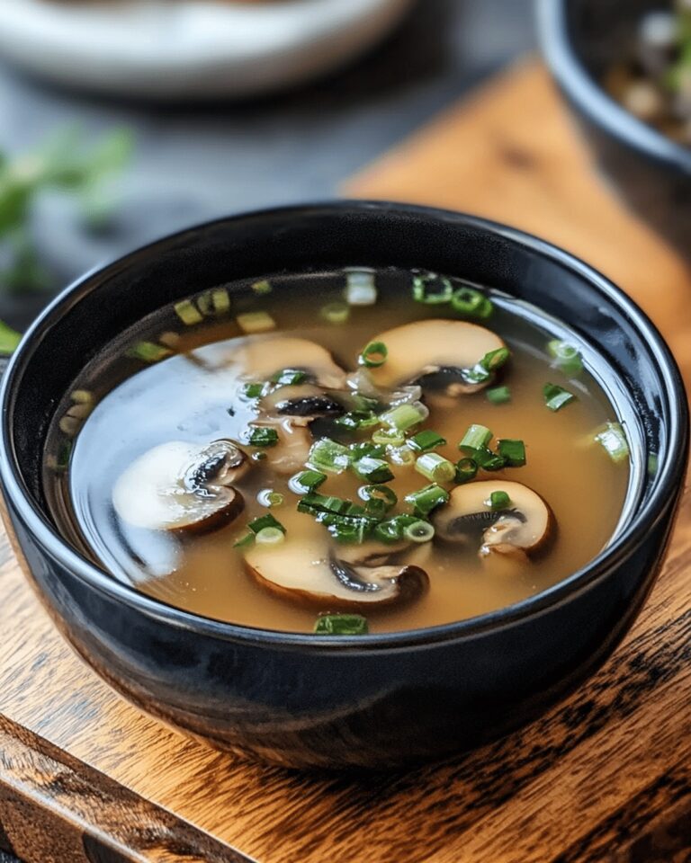 Clear Mushroom Soup Recipe