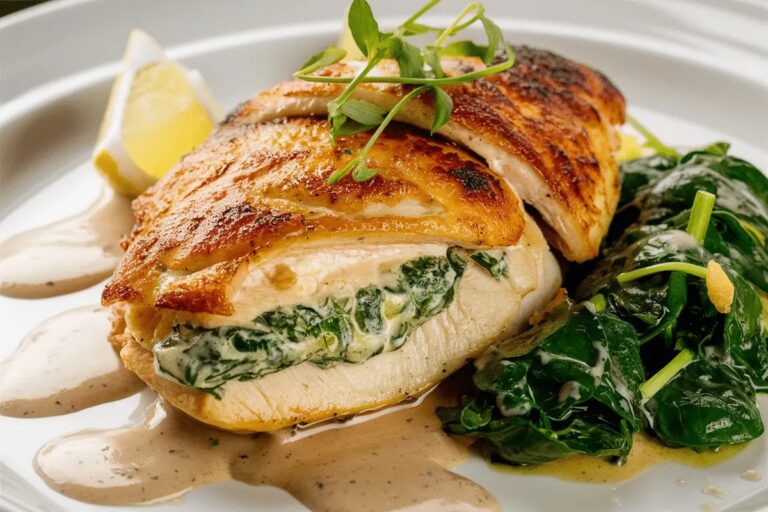Stuffed Chicken with Spinach Recipe
