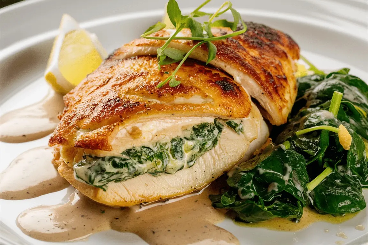 Stuffed Chicken with Spinach Recipe