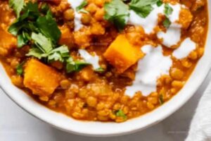 Red Lentil Sweet Potato Curry Recipe