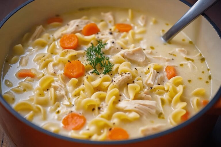 Creamy Chicken Noodle Soup Recipe