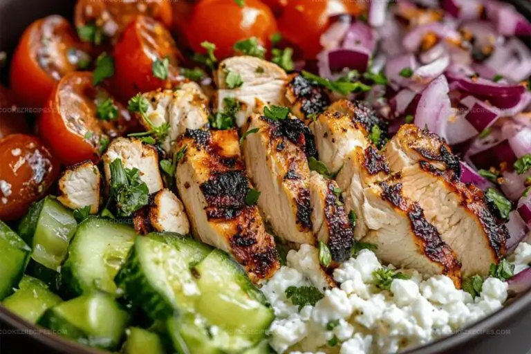 Greek Chicken Cottage Cheese Bowl Recipe