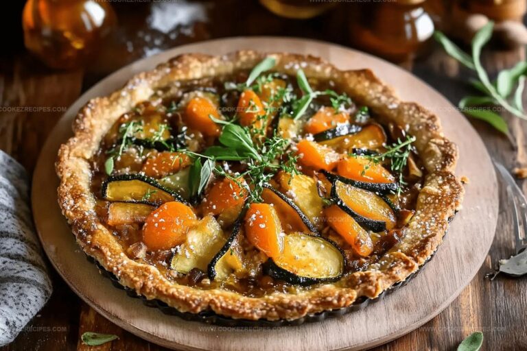 Winter Vegetable Buckwheat Crostata with Cheddar & Honey Recipe