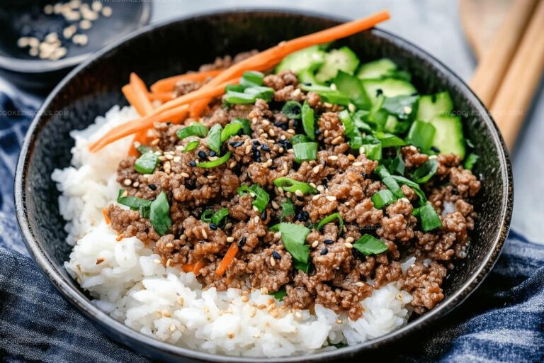 Korean Ground Beef and Rice Bowls Recipe