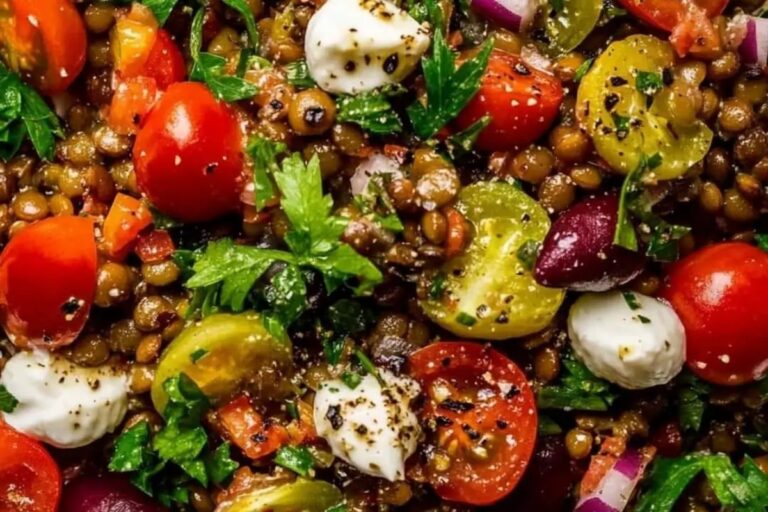 Mediterranean Lentil Salad Fresh & Healthy Recipe