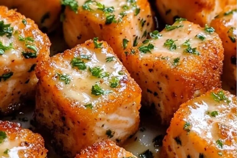 Crunchy Bang Bang Salmon Popcorn Bites Recipe