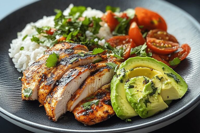 Spicy Chicken Avocado Bowl Recipe
