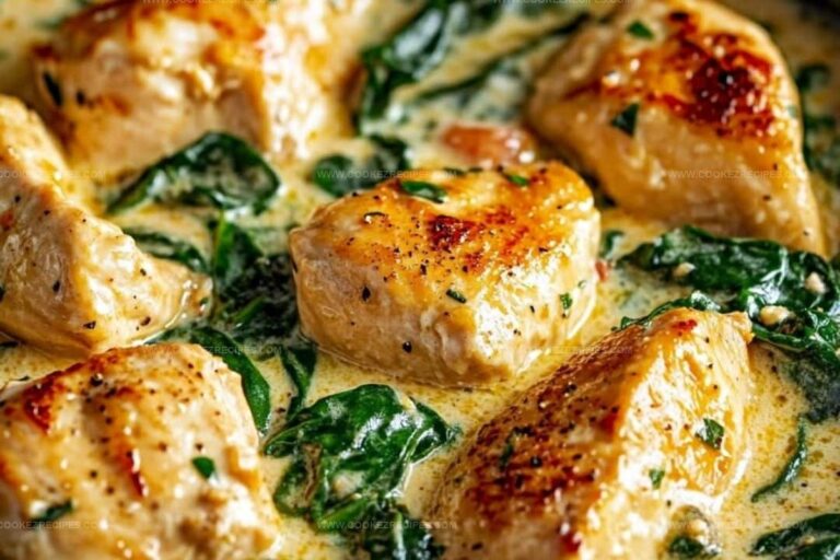 30-Minute Creamy Chicken with Spinach Dinner Recipe