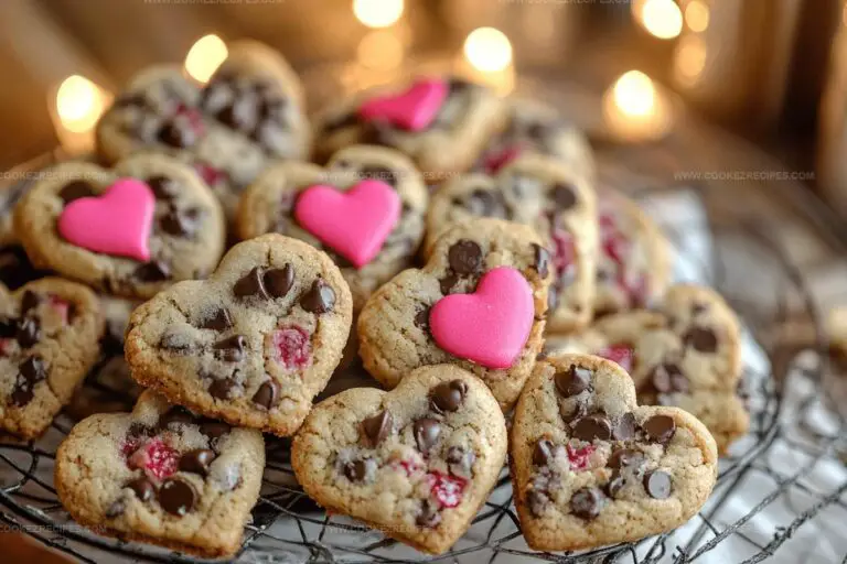 Heart-Shaped Chocolate Chip Cookies Recipe