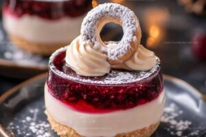 Vanilla Crescent Cherry Dessert (Vanillekipferl Kirsch Dessert) Recipe