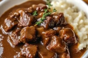Crock Pot Beef Tips and Gravy Recipe