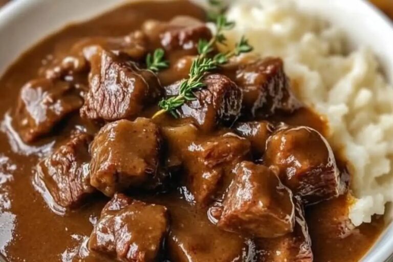 Crock Pot Beef Tips and Gravy Recipe