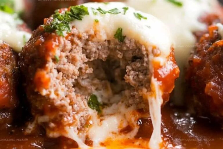 Stuffed Meatballs with Mozzarella Cheese Recipe