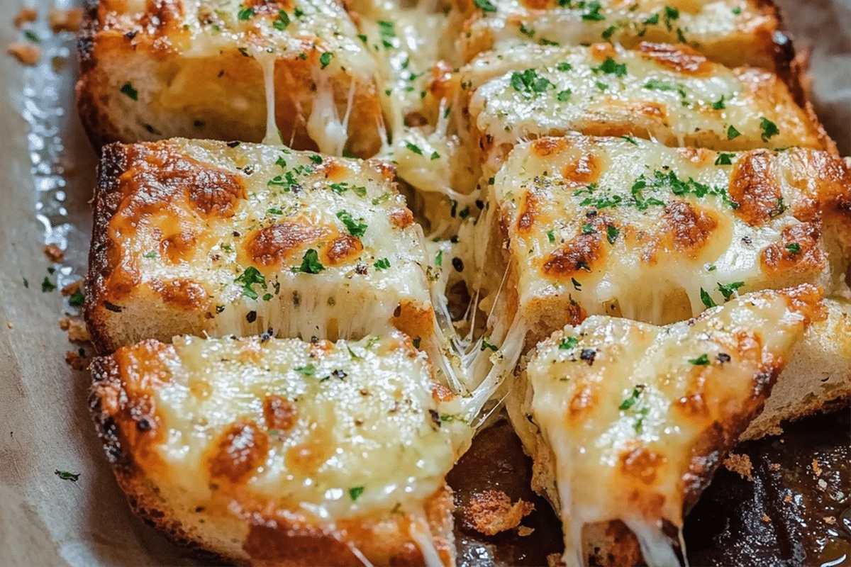 Cheesy Garlic Bread Recipe