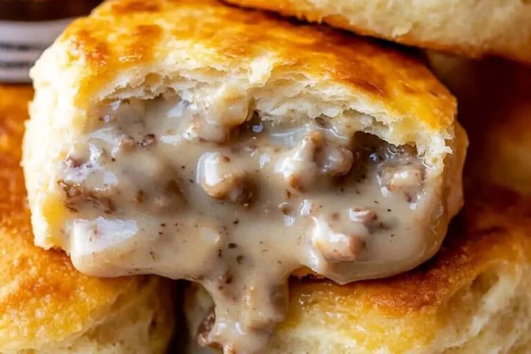 Seasoned Biscuits and Gravy Bombs Recipe