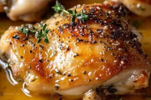Herb Garlic Butter Chicken Thighs Recipe