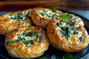 Spinach Cottage Cheese Flagels Recipe
