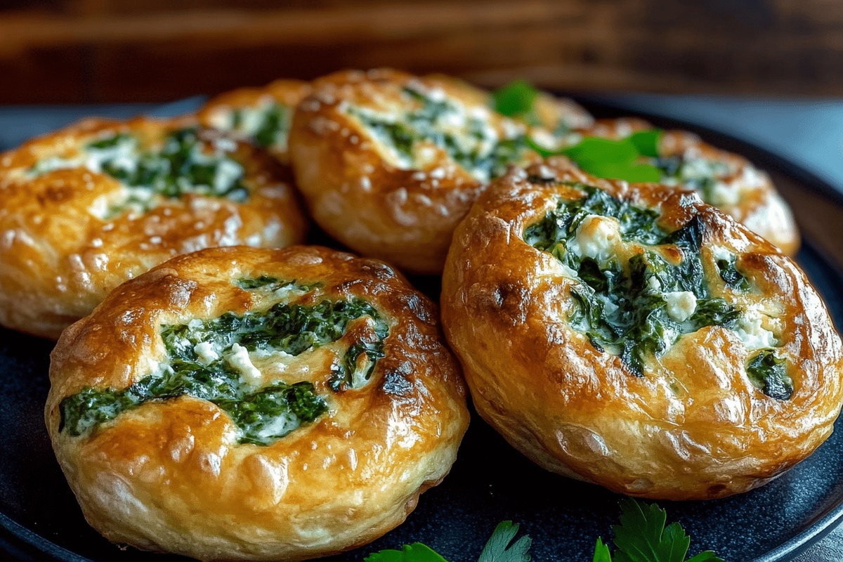 Spinach Cottage Cheese Flagels Recipe
