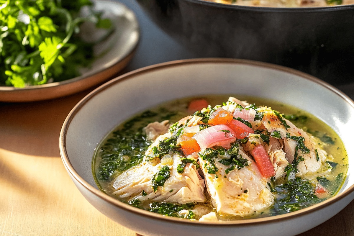 Molokhia (Egyptian Chicken and Jute Stew Recipe) Recipe