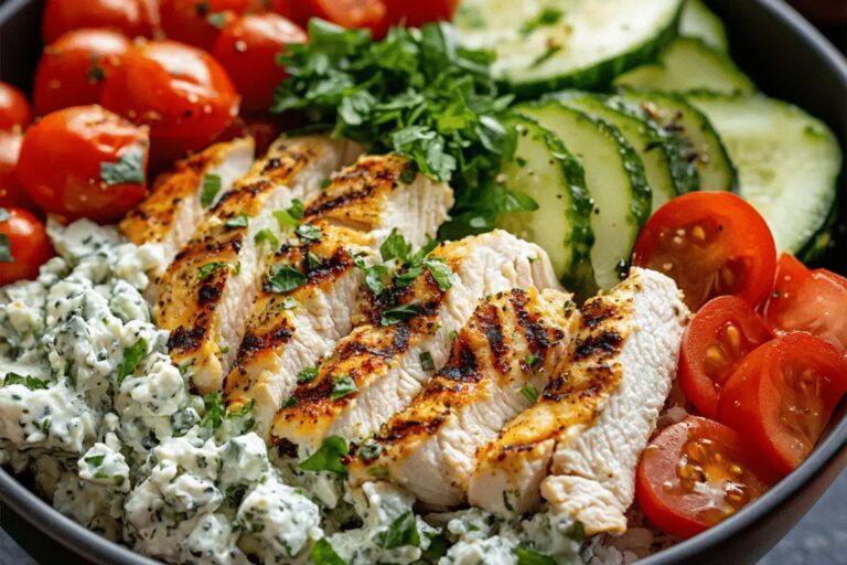 Greek Chicken Gyro Bowl Recipe