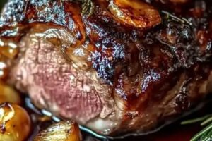 Tender Slow-Roasted Lamb Shoulder Glazed with Rosemary Recipe