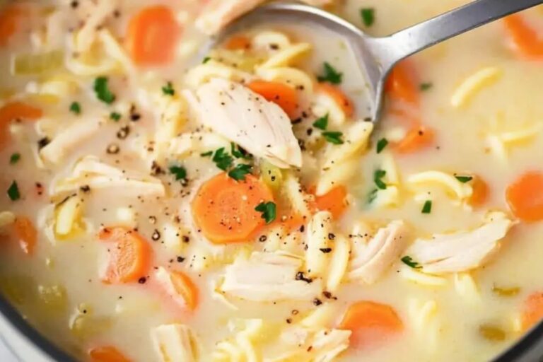 Creamy Turkey Noodle Soup Recipe