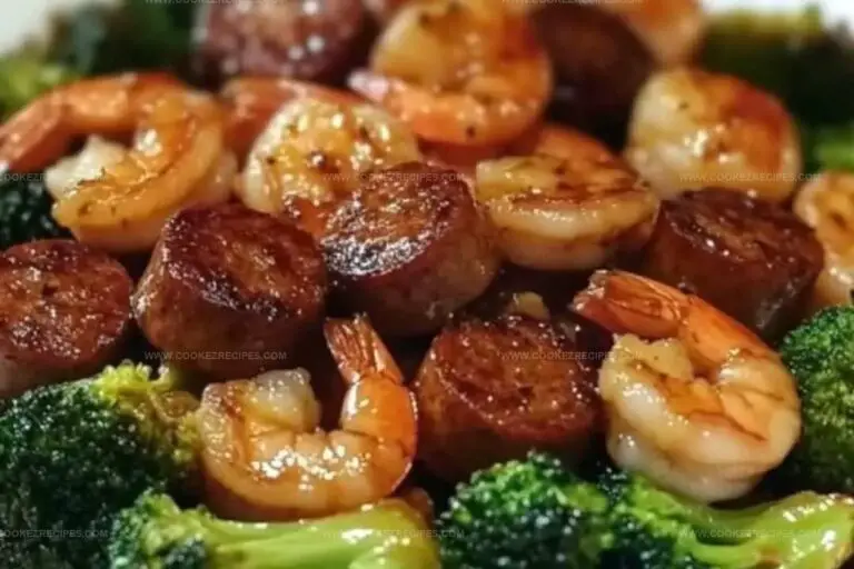 Honey Garlic Shrimp, Sausage & Broccoli Recipe
