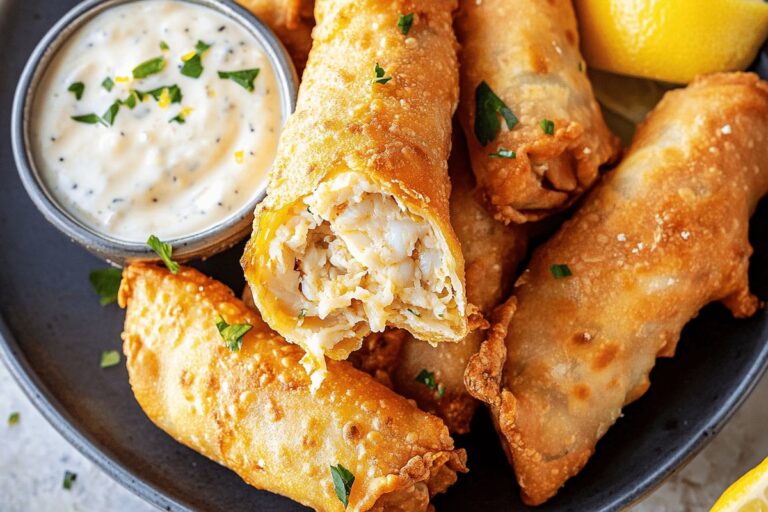 Crab Cake Egg Rolls Recipe