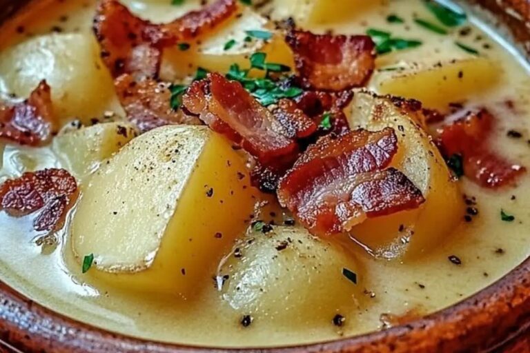 Old-Fashioned Potato & Bacon Soup Recipe