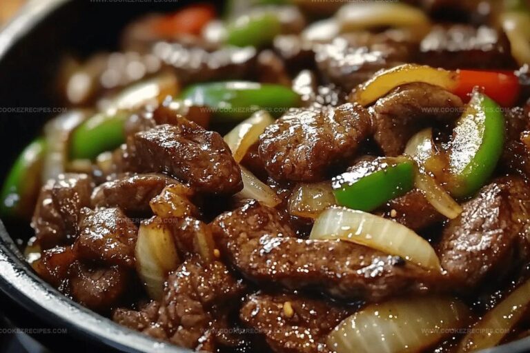 Sizzling Chinese Pepper Steak with Onions Recipe