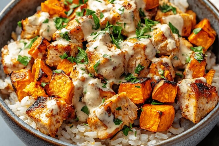 Chicken and Sweet Potato Rice Bowl Recipe