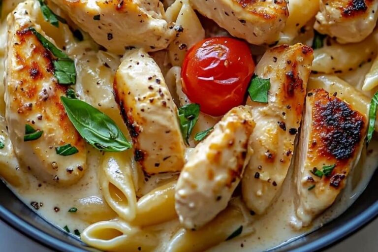 Dreamy Chicken Pasta in a Creamy Italian Sauce Recipe