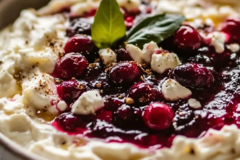 Whipped Feta Dip with Fresh Cranberries Recipe