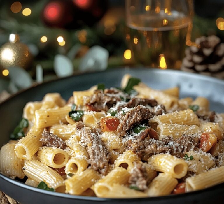 Savory Philly Cheesesteak Pasta Recipe
