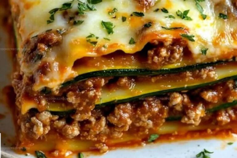 Zucchini Lasagna with Ground Turkey Recipe