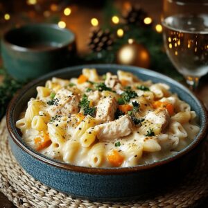 Reassuring Chicken Pot Pie Pasta Recipe