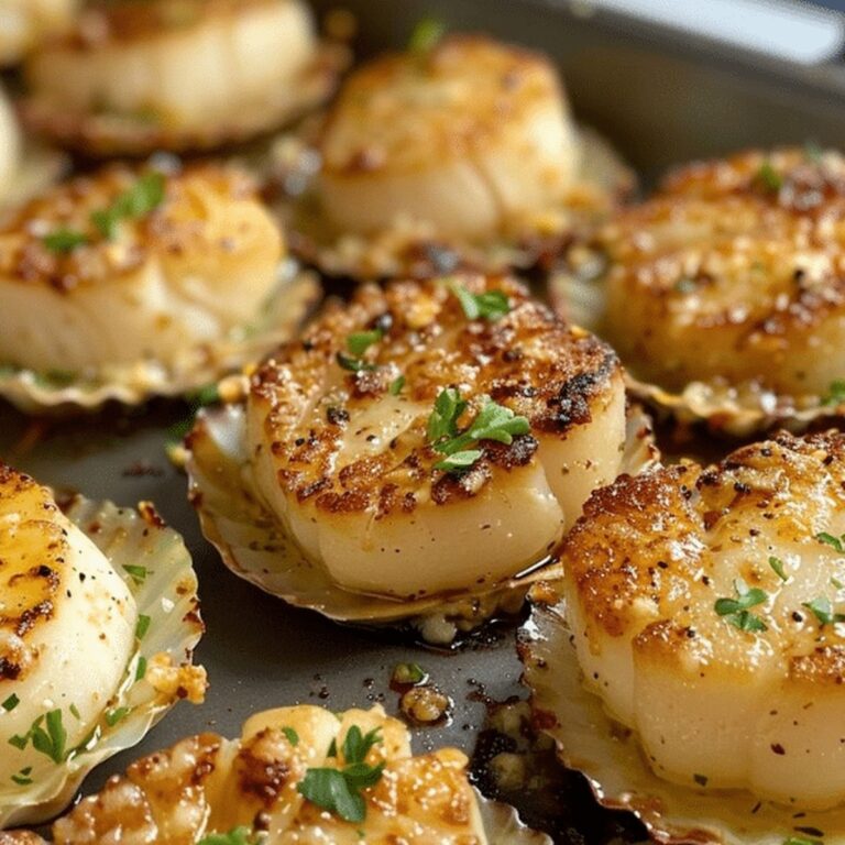 Butter-Bathed Garlic Butter Baked Scallops Recipe