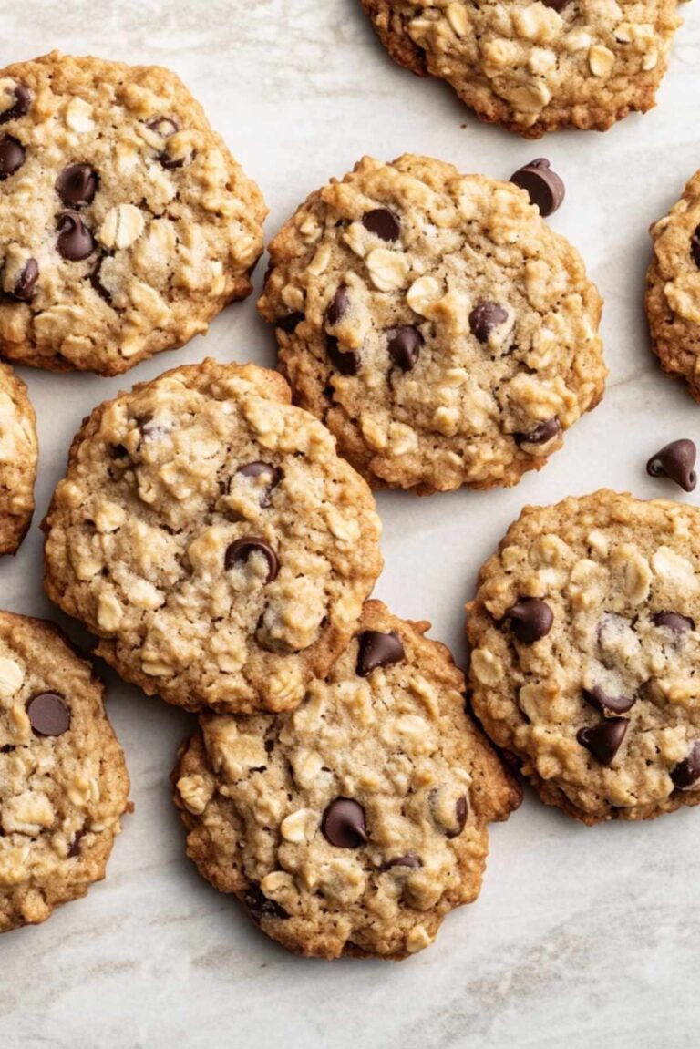 Chewy Chocolate Chip Oatmeal Cookies Recipe