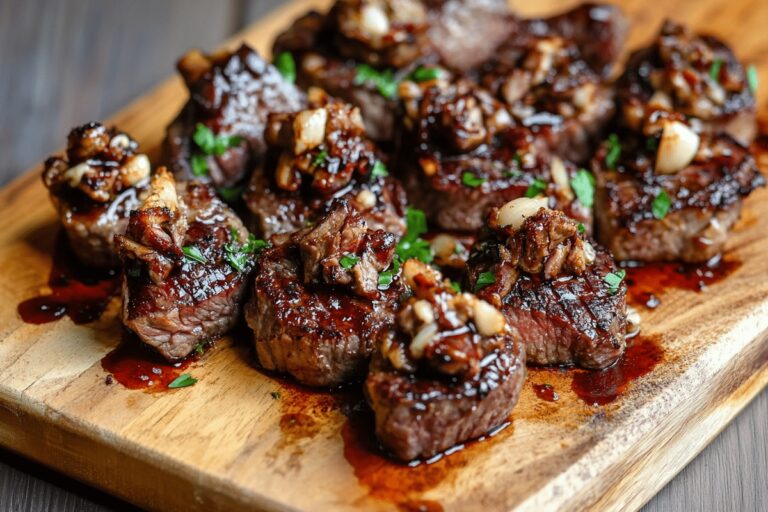 Garlic Steak Bites Recipe