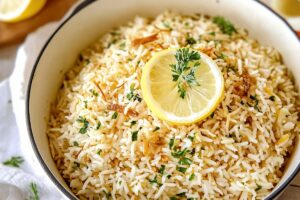 Lemon Rice Pilaf Recipe