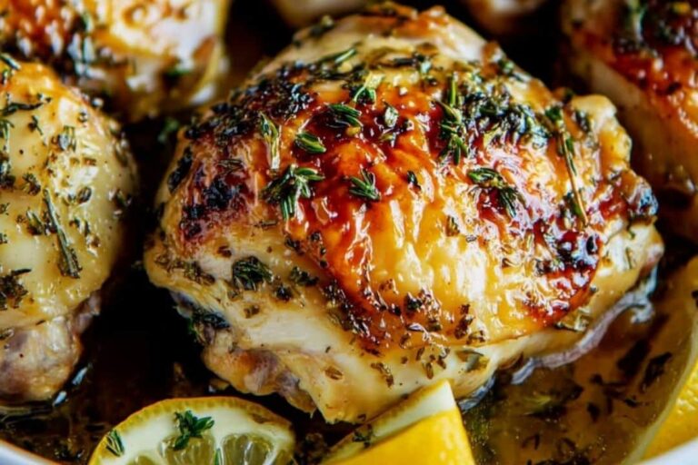 Savory Lemon Herb Roasted Chicken Thighs for Any Occasion Recipe