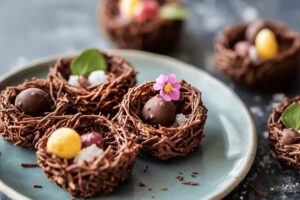 No-Bake Chocolate Bird Nests Recipe