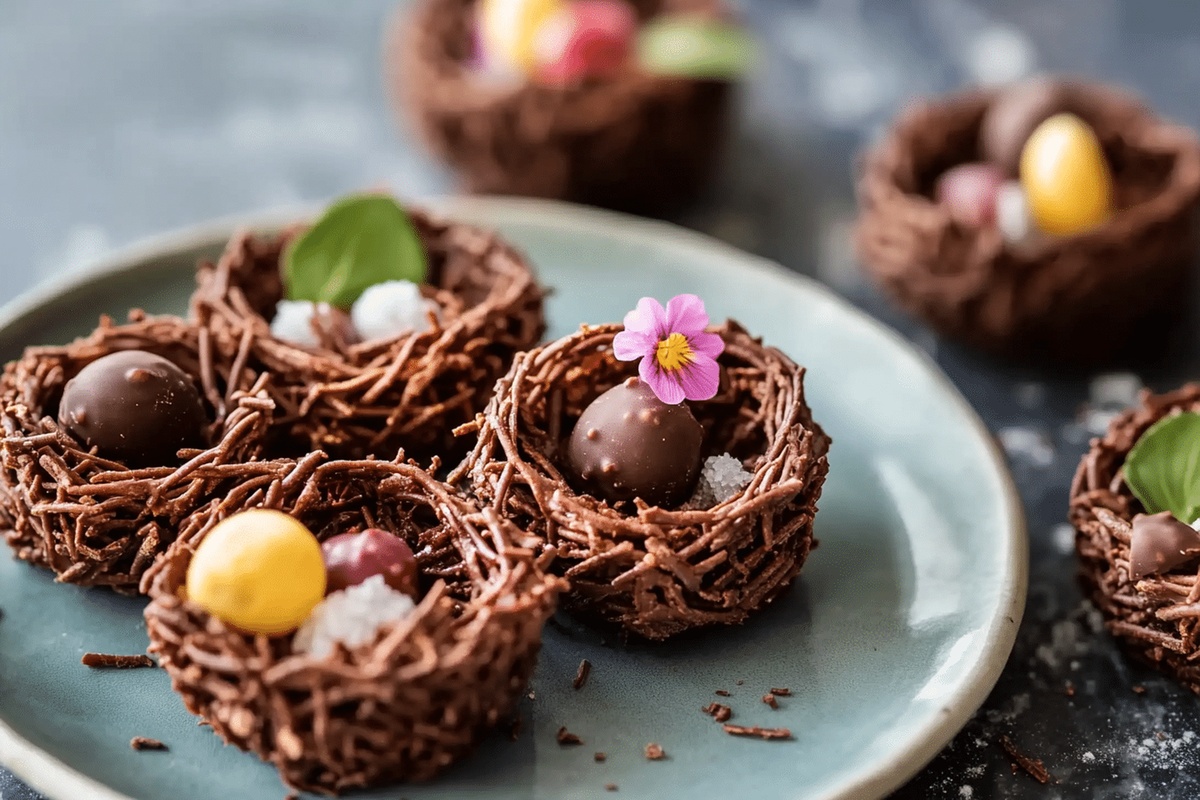 No-Bake Chocolate Bird Nests Recipe